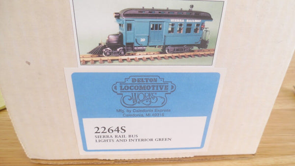 Delton 2264S Lighted Sierra Powered G Scale Rail Bus – TRAINSX.COM