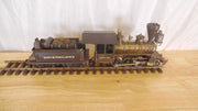 Delton 2241 Quincy Torch Lake 2-6-0  Antique Brass G Steam Engine  -Rare -714